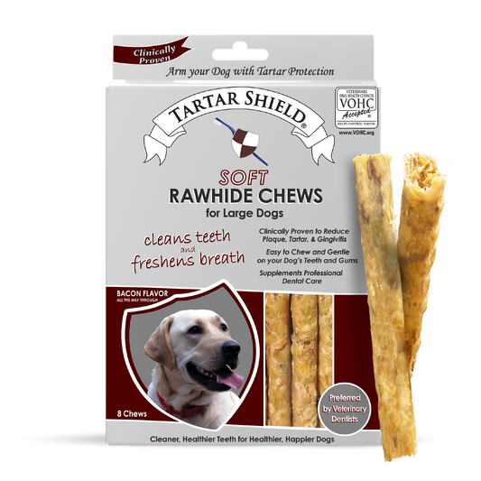 Tartar Shield® Soft Rawhide Chews for Large Dogs (8 ct)