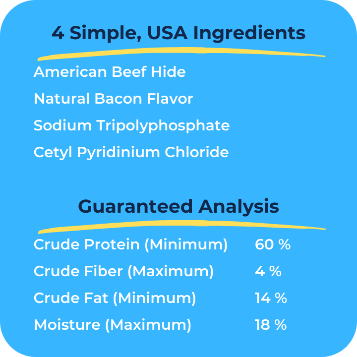 Tartar Shield® Soft Rawhide Chews for Large Dogs (8 ct)