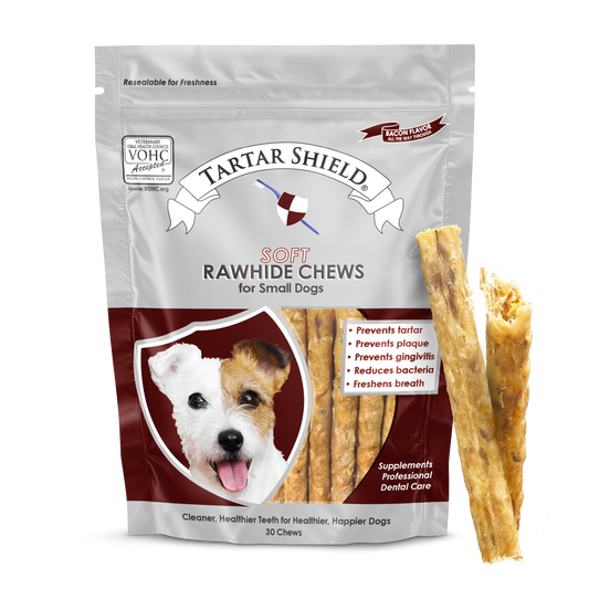 Tartar Shield® Soft Rawhide Chews for Small Dogs (30 ct)