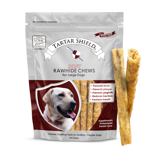 Tartar Shield® Soft Rawhide Chews for Large Dogs (24 ct)
