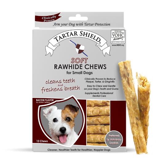 Tartar Shield® Soft Rawhide Chews for Small Dogs (12 ct)