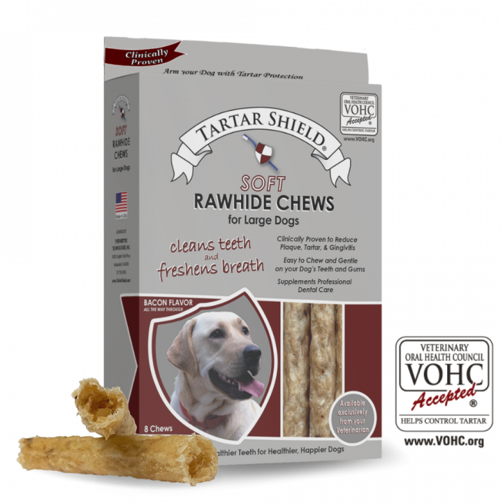 Soft Rawhide Chews for Large Dogs (8 ct)