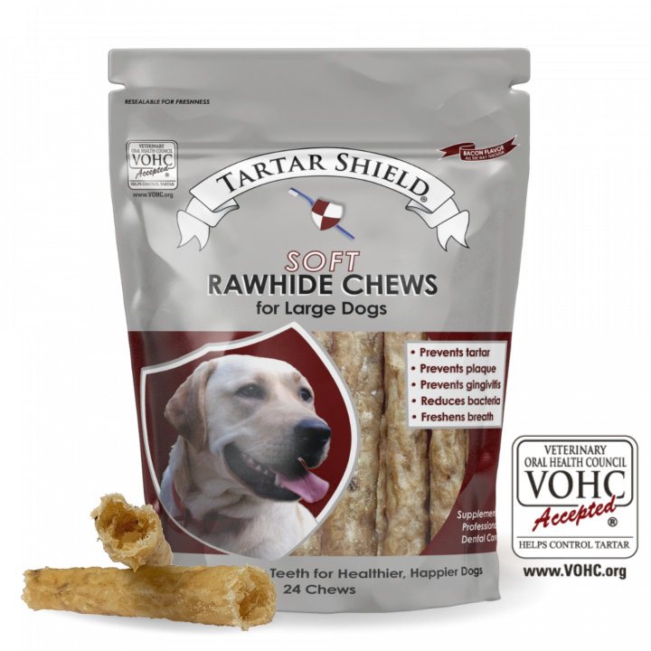 Soft Rawhide Chews for Large Dogs (24 ct)